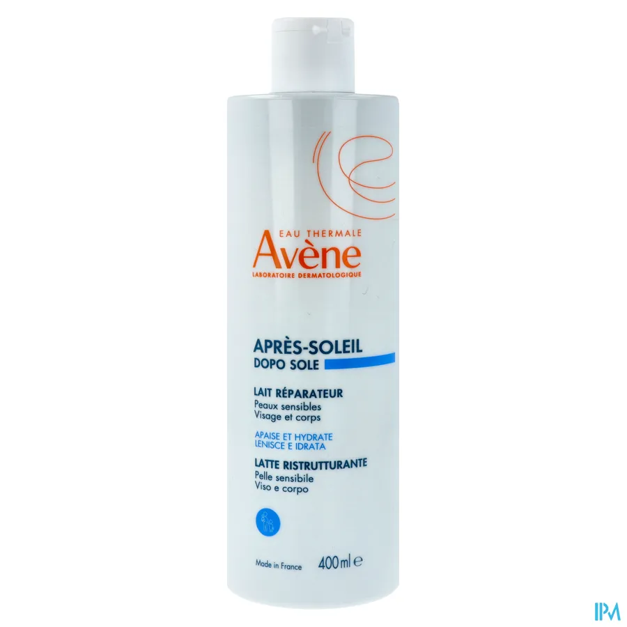 packshot van Avene After Sun Herstellende Melk 400ml