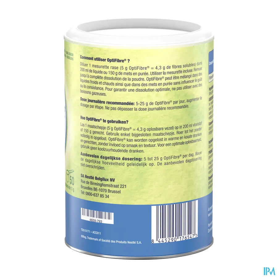 Nestlé Optifibre Poeder 250 g | Health Lounge – Online Apotheek