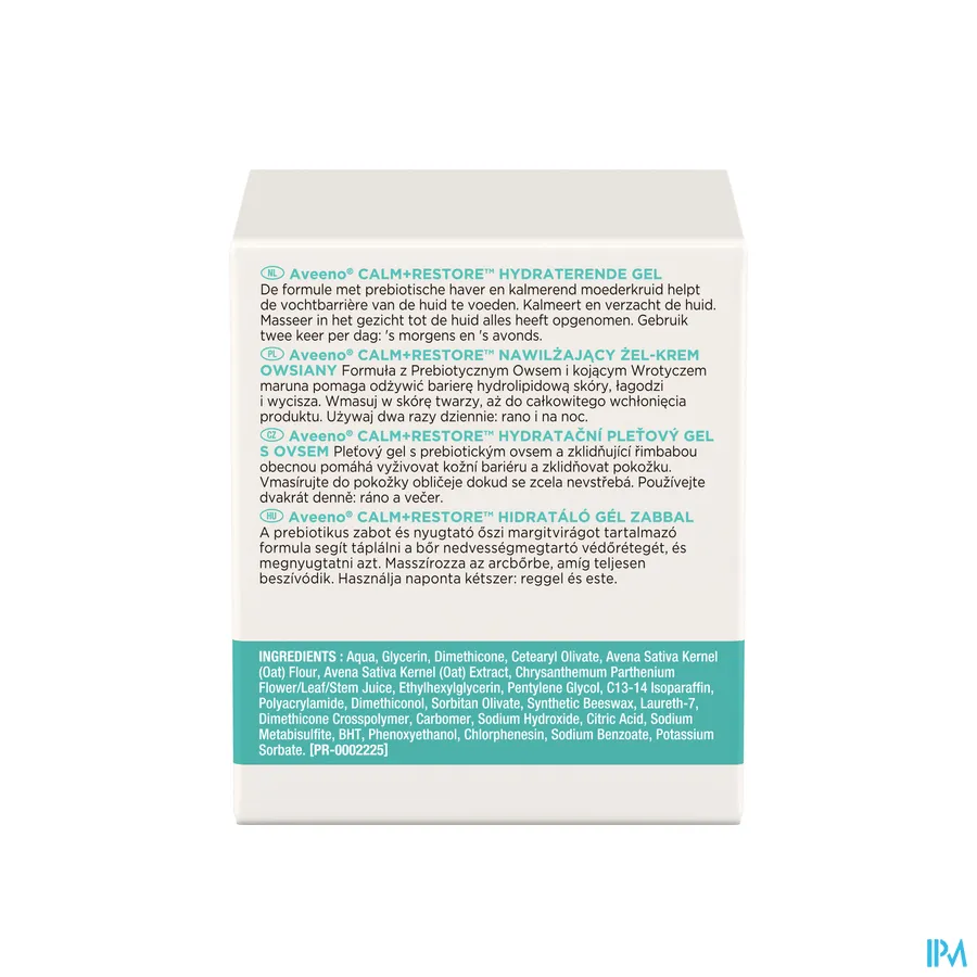 packshot van Aveeno Calm+Restore Hydraterende Gel 50 ml