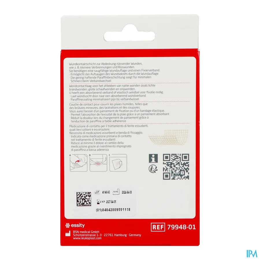 packshot van Leukoplast Cuticell Classic 5 x 5 cm 5 stuks