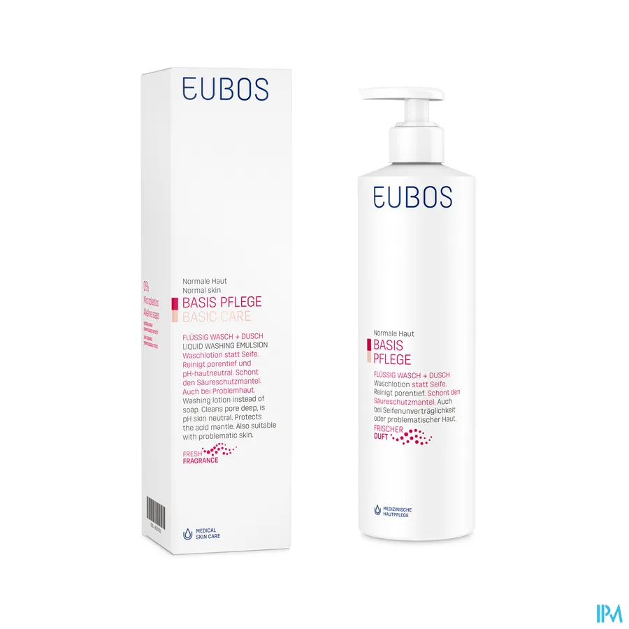 packshot van Eubos Rood Vloeibaar Parfum 400ml