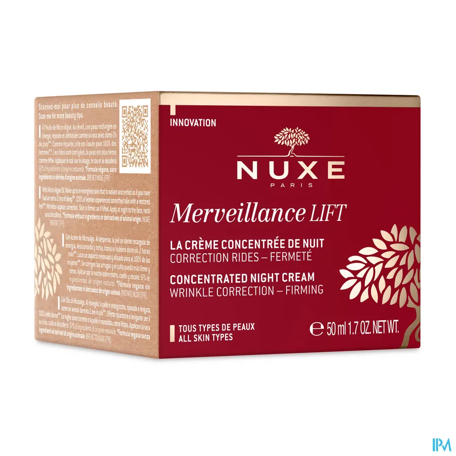 packshot van Nuxe Merveillance Lift Geconcentreerde Nacht Crème 50 ml