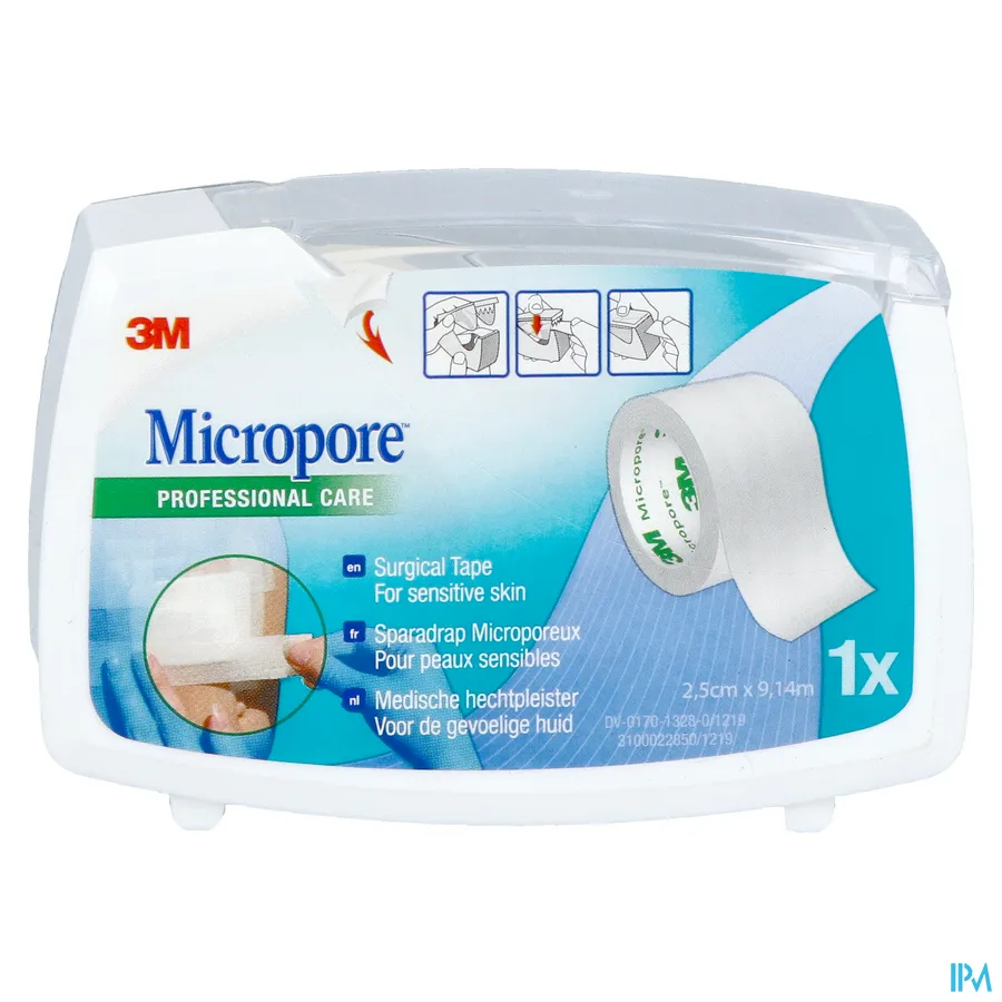 packshot van Micropore 25mm x 9,14m
