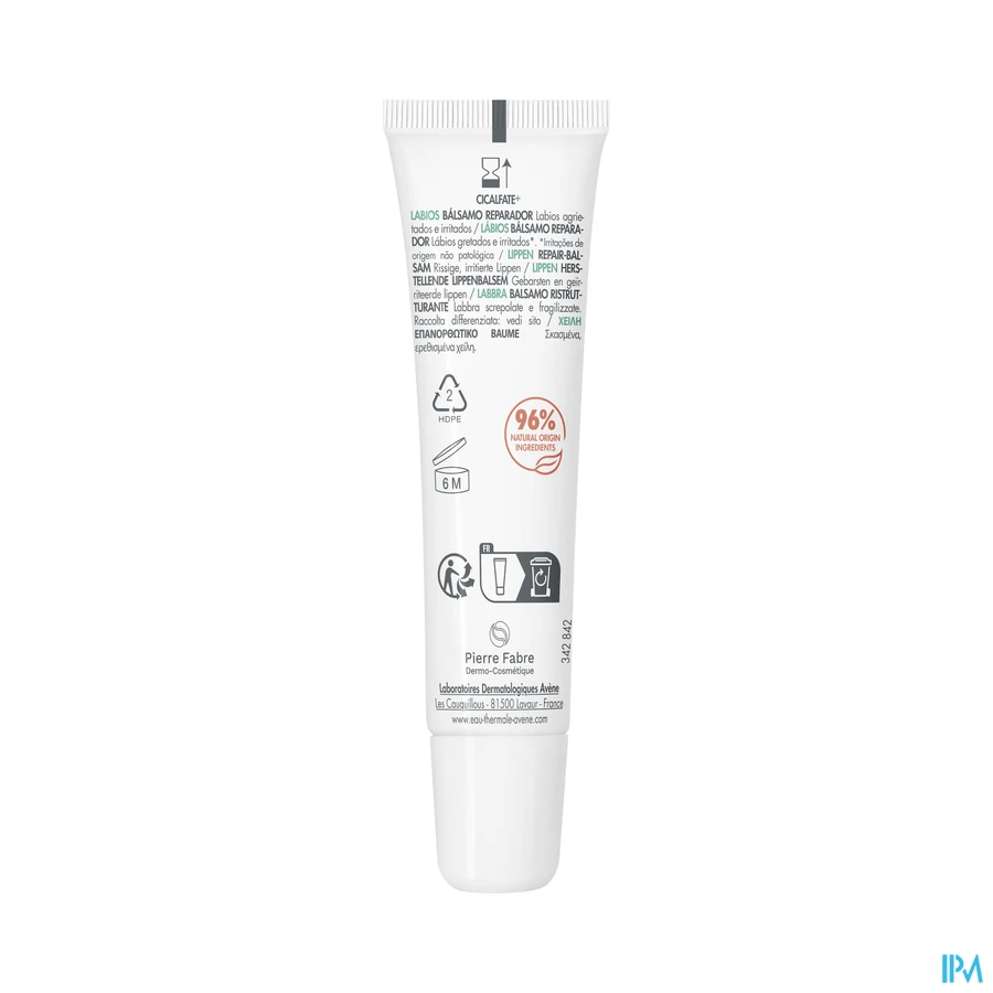 productshot van Avène Cicalfate+ Lippen Herstellende Balsem 12 ml
