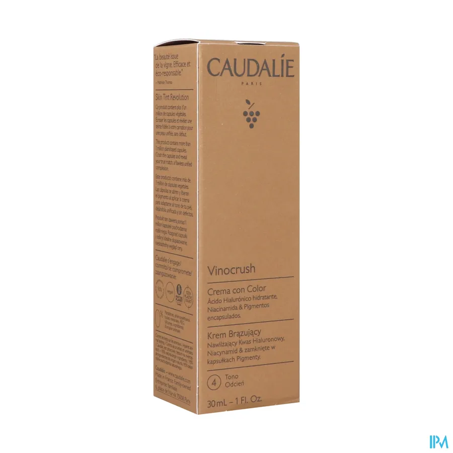 packshot van Caudalie Vinocrush Getinte Crème 30 ml Tint 4