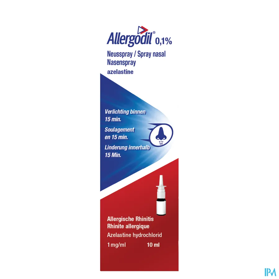 packshot van Allergodil Neusspray 10ml