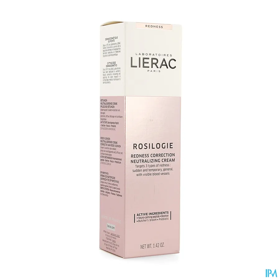 packshot van Lierac Rosilogie Neutraliserende Corrigerende Crème tegen Rode Vlekken 40 ml