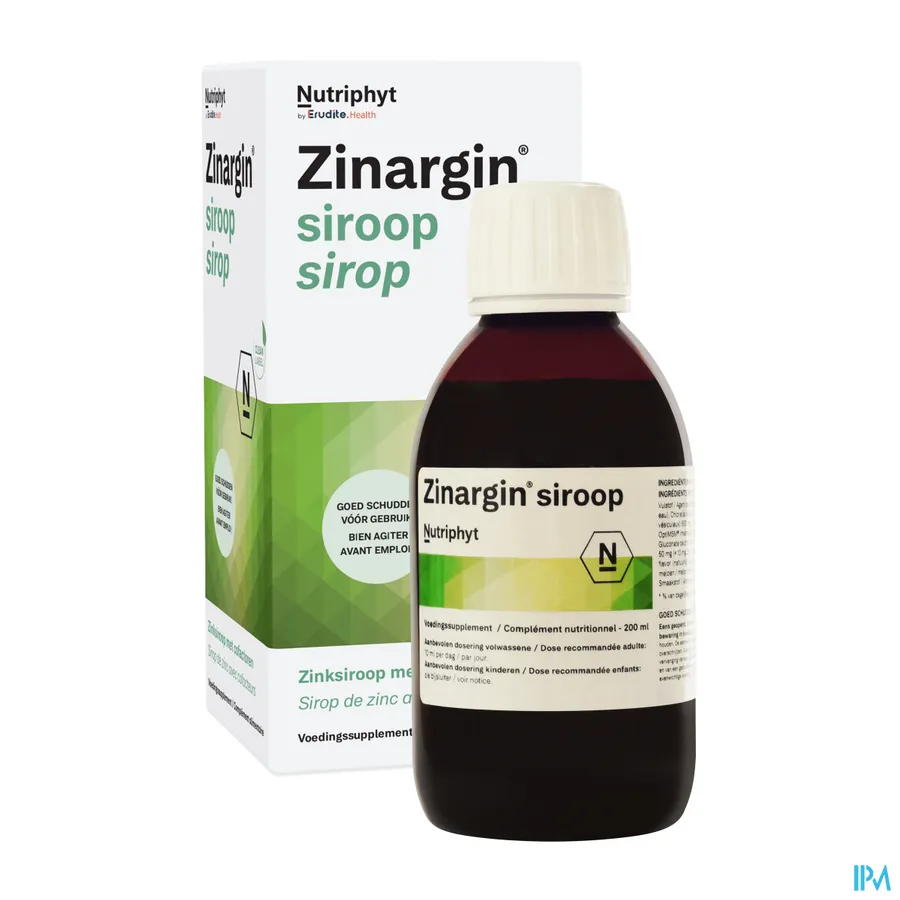 packshot van Nutriphyt Zinargin Siroop 200 ml