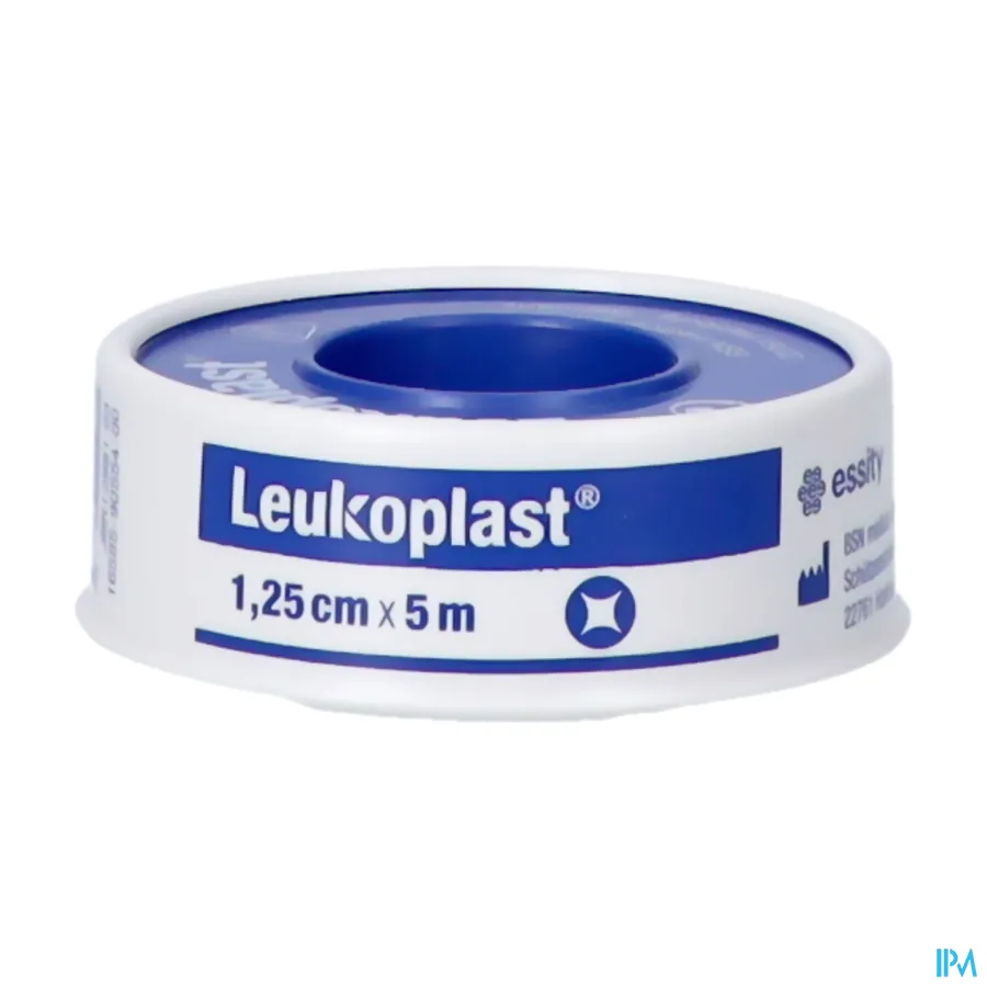 packshot van Leukoplast Kleefpleister Waterdicht Deksel 1,25 cm x 5 m 1 stuk