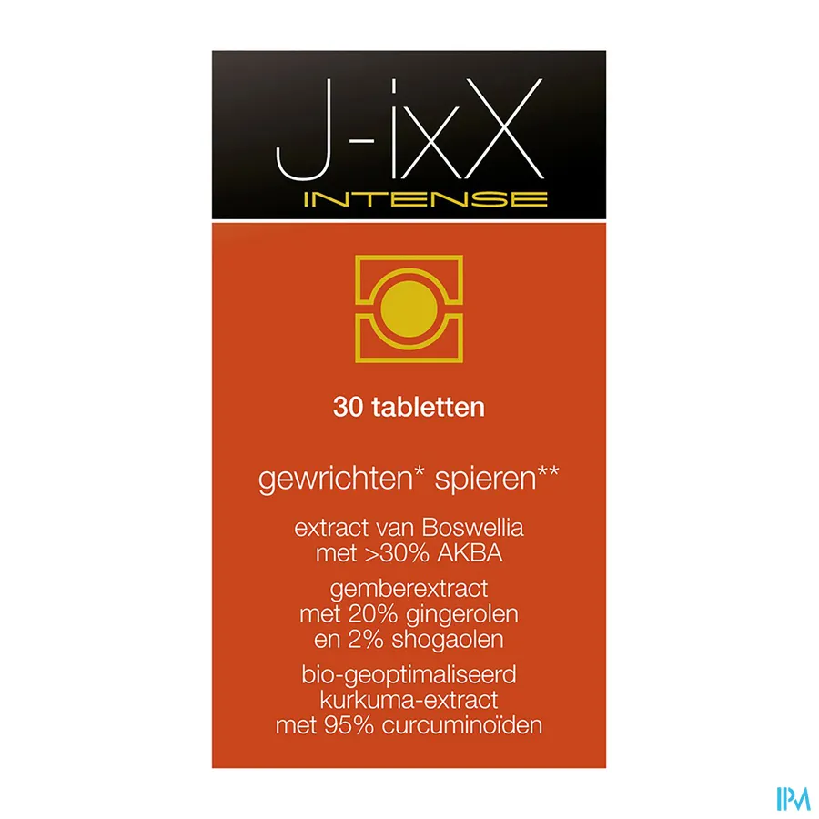 packshot van J-IxX Intense voor Gewrichten en Spieren 30 Tabletten