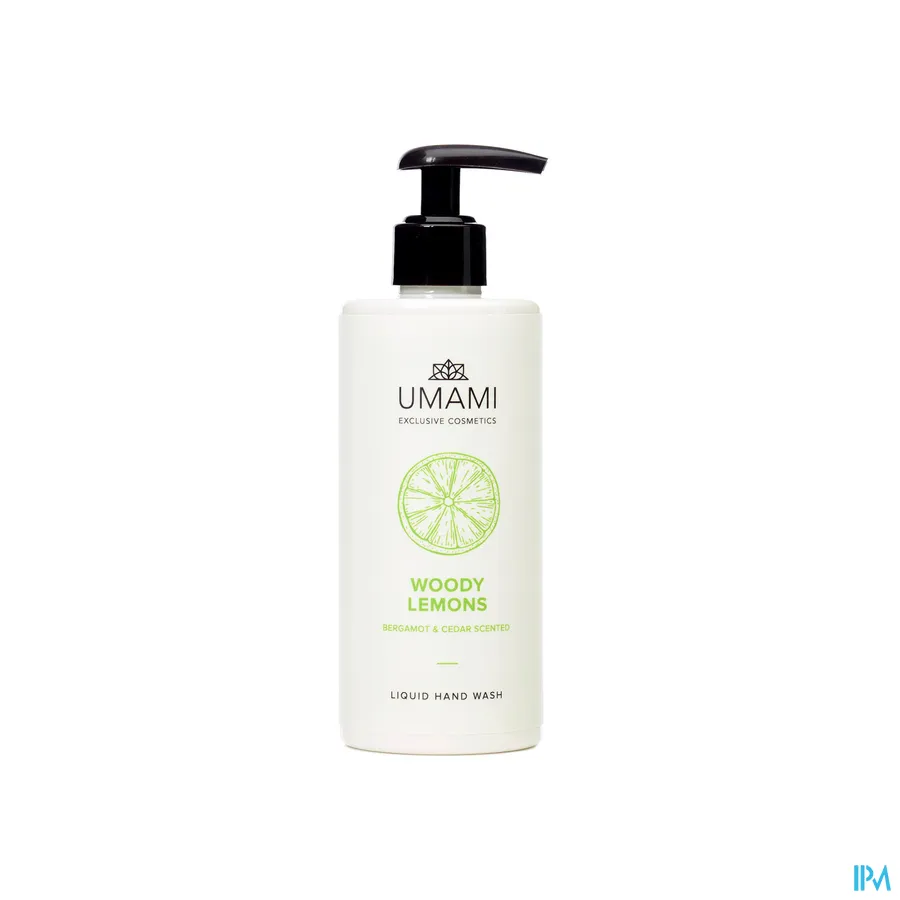 packshot van Umami Woody Lemons Bergamot en Ceder Hand Wash 300 ml