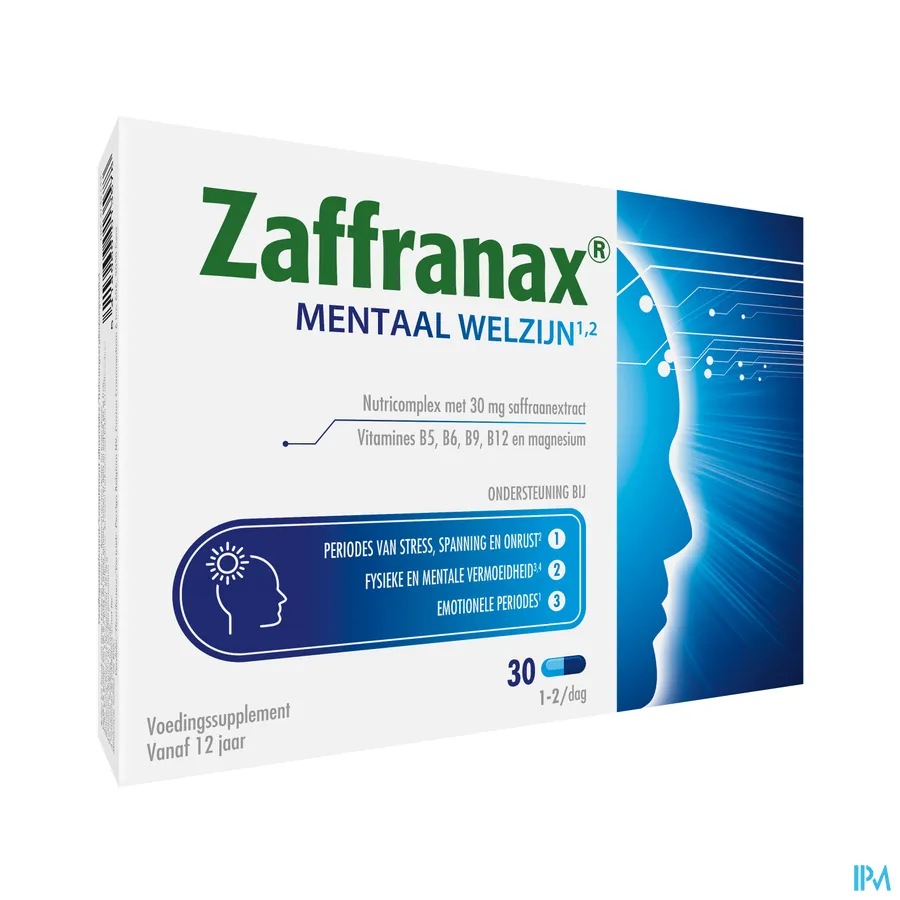 packshot van Zaffranax Mentaal Welzijn 30 capsules