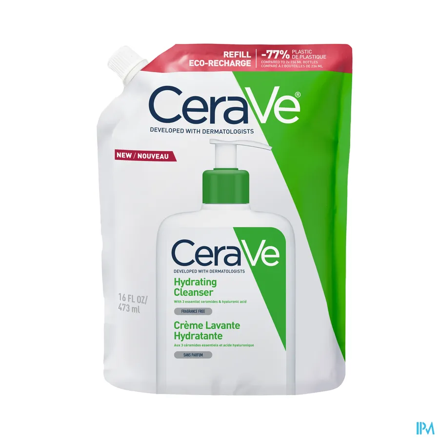 packshot van Cerave Hydraterende Reinigingscrème refill 473 ml