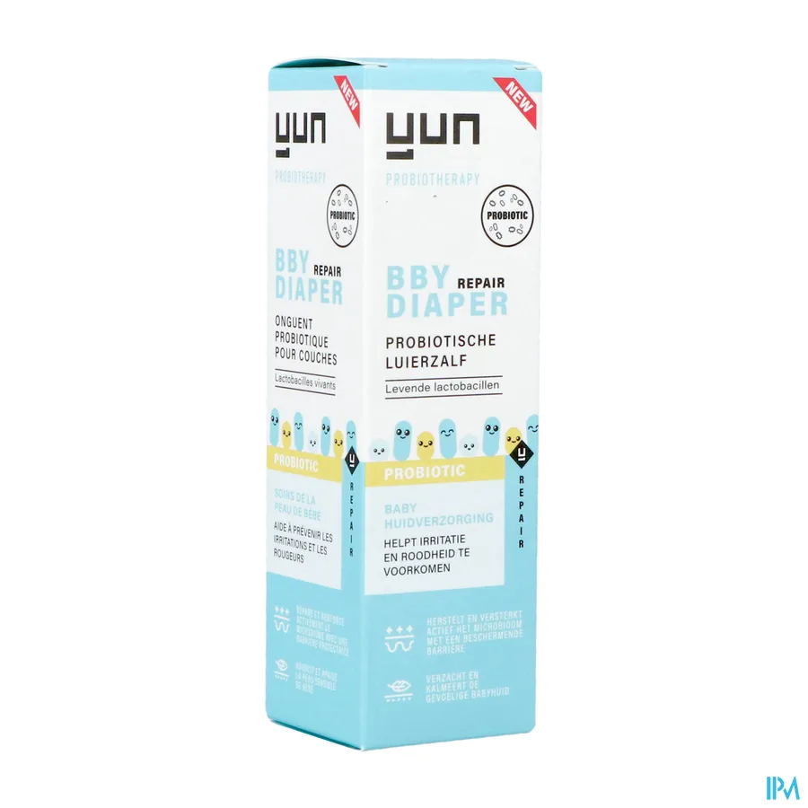 packshot van Yun Bby Probiotic Repair Luierzalf Zonder Parfum 75 ml