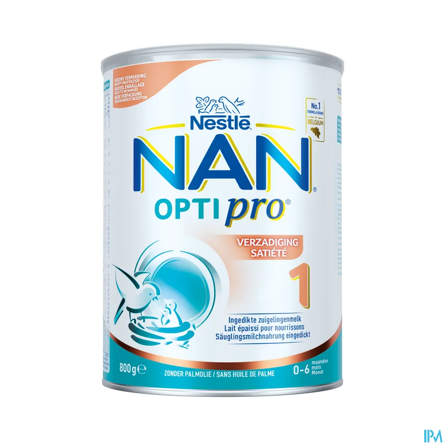 packshot van Nan Verzadiging 1 van 0-6 maanden Pot 800 g