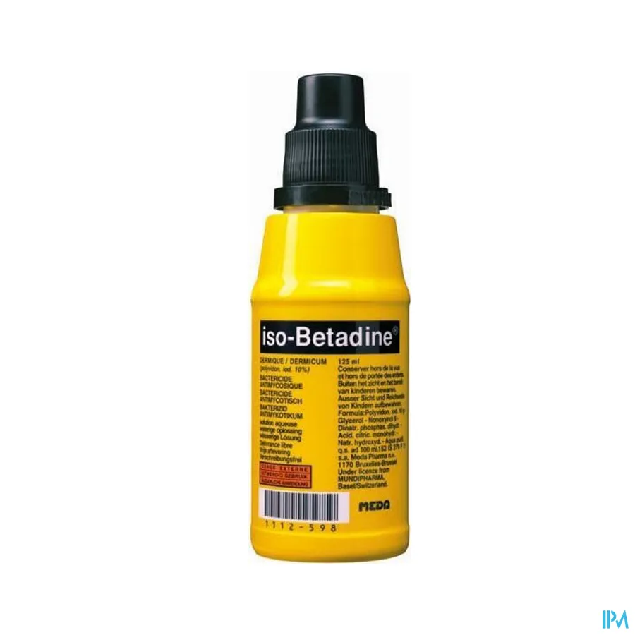 packshot van Iso-Betadine Dermicum 10% 125ml