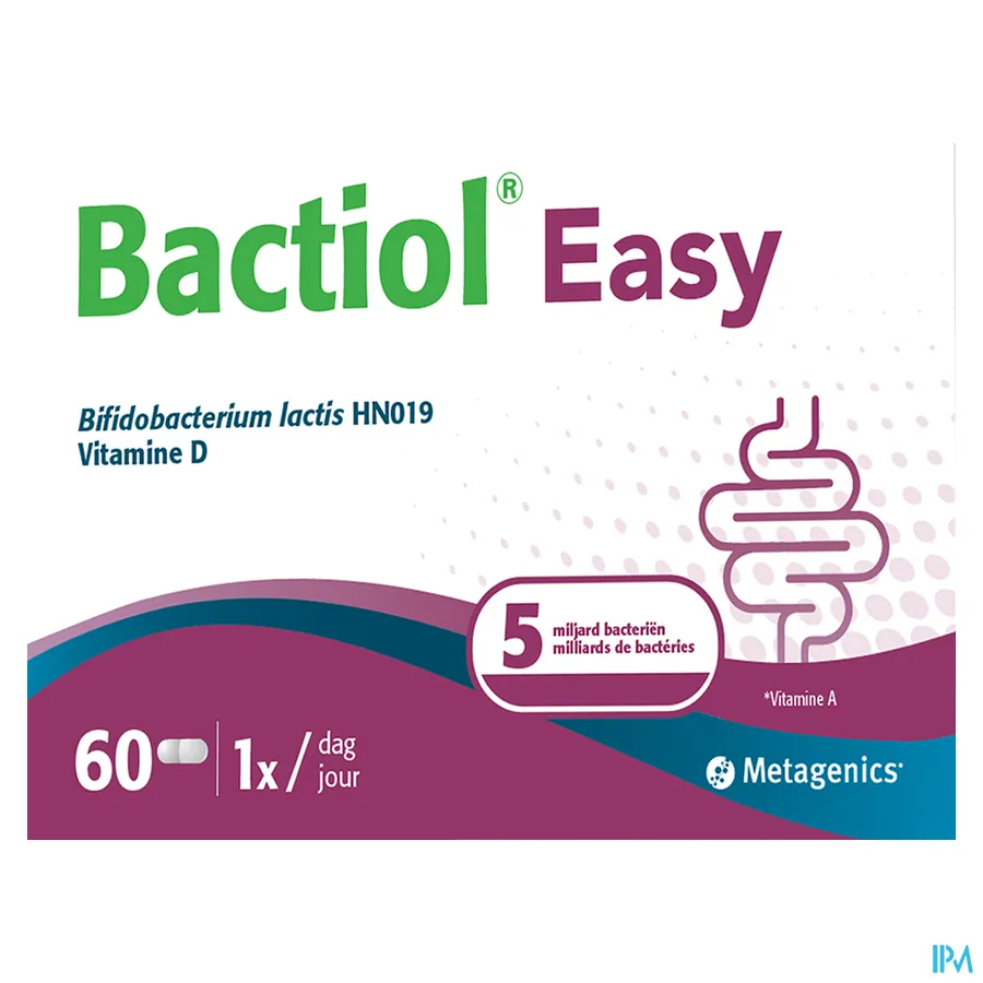 packshot van Bactiol Easy 60 capsules