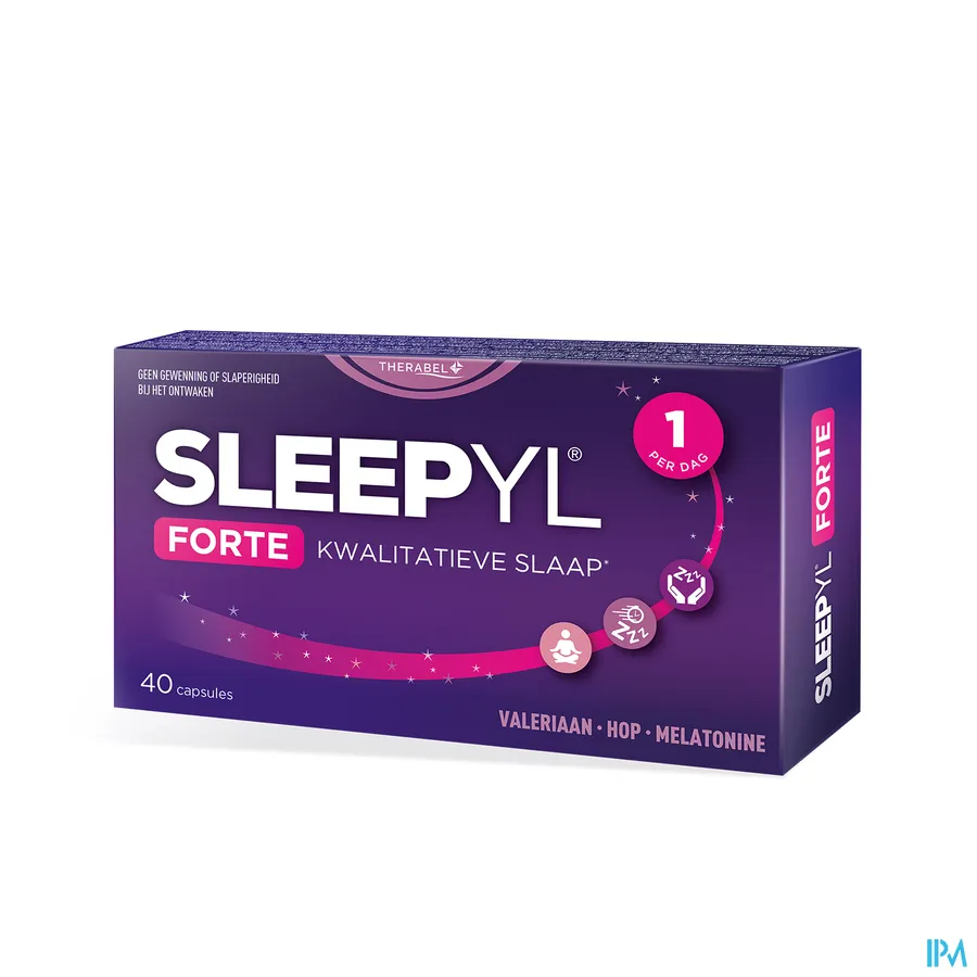 packshot van Sleepyl Forte 40 Capsules