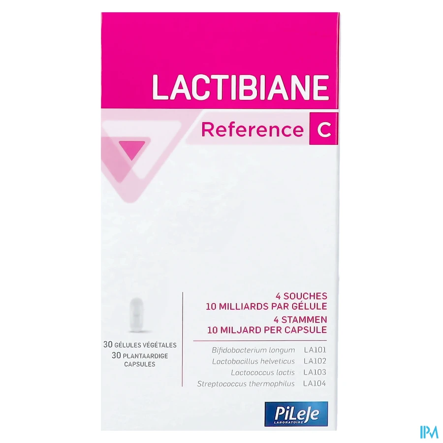 packshot van Pileje Lactibiane Reference 30 capsules
