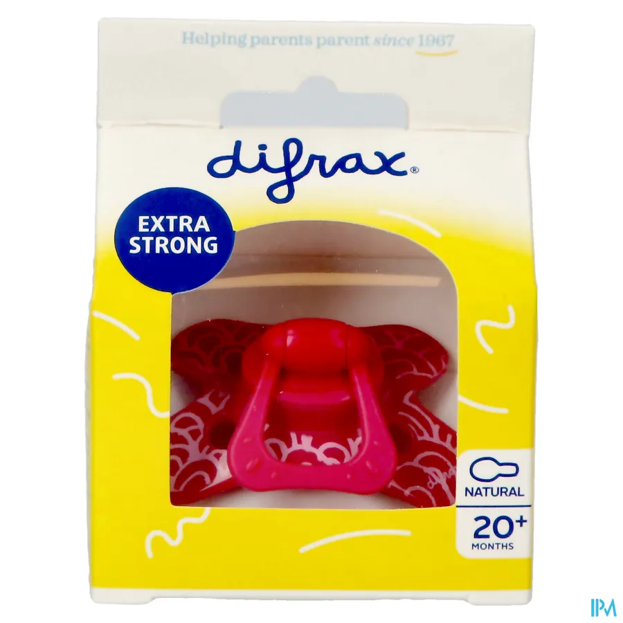 packshot van Difrax Fopspeen Natural 20+ 1 stuk