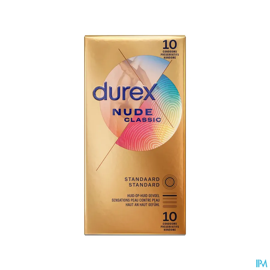 packshot van Durex Nude voor Huid-op-Huid Gevoel 10 Ultra Dunne Condooms