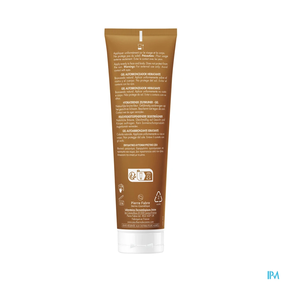 productshot van Avène Hydraterende Zelfbruinergel 100 ml