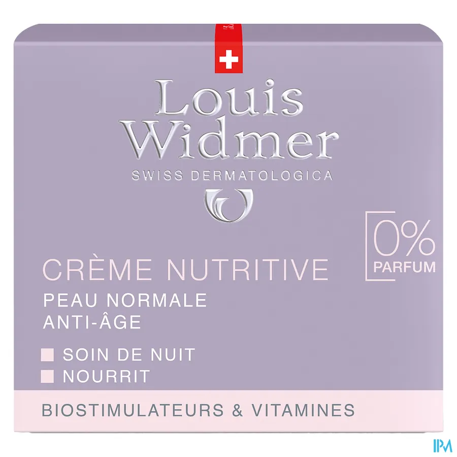 packshot van Louis Widmer Nutritive Creme zonder parfum 50ml