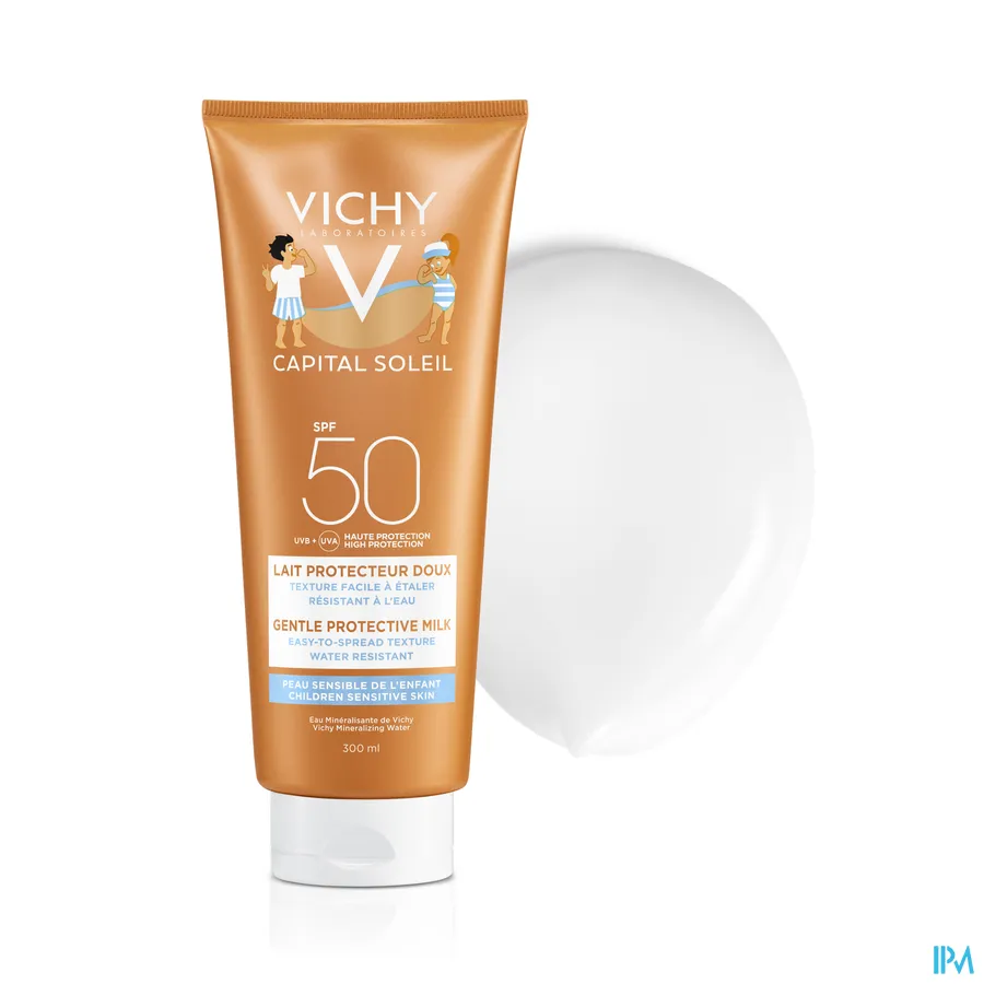 productshot van Vichy Ideal Soleil Zonnemelk voor Kinderen met SPF 50 Tube 300 ml