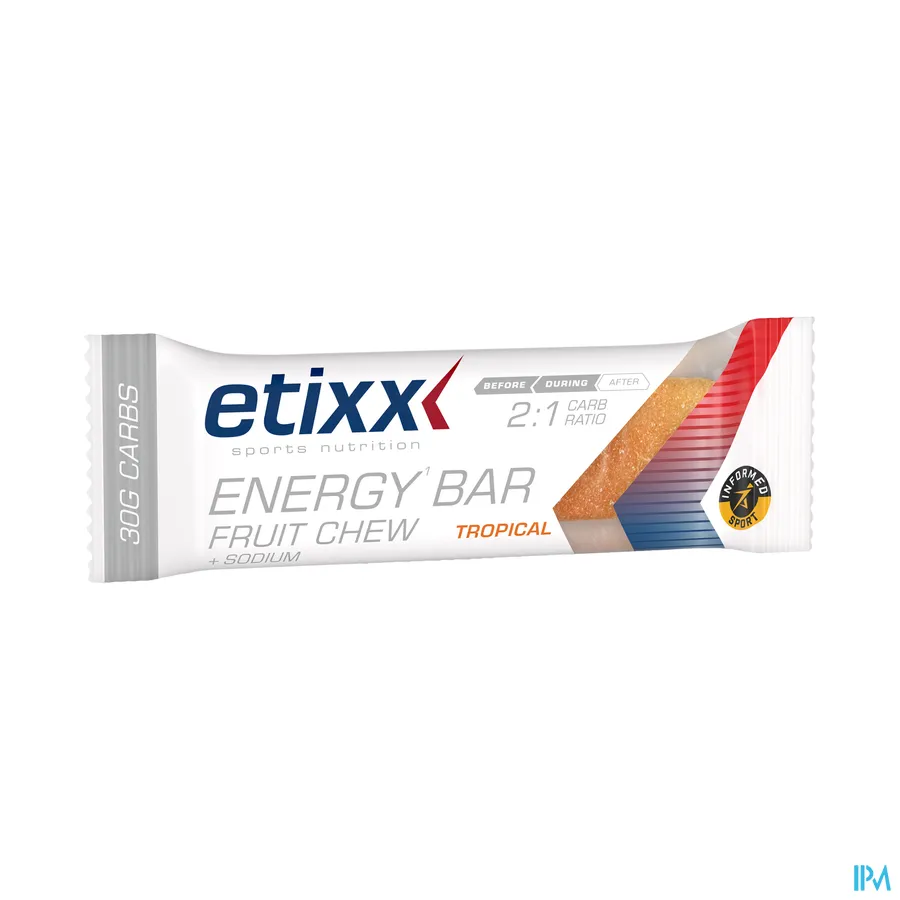 productshot van Etixx Energy Bar Fruit Tropical 38g