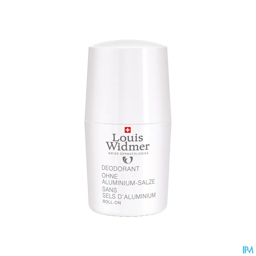 productshot van Louis Widmer Deo Roll-on Zonder Aluminium zonder parfum 50ml