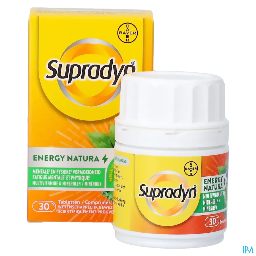 productshot van Supradyn Energy Natura 30 Tabletten