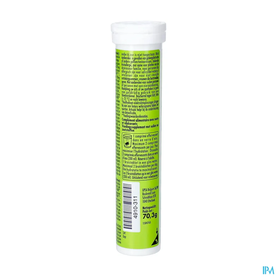 packshot van Upsa Hydrafizz Detox 16 Bruistabletten