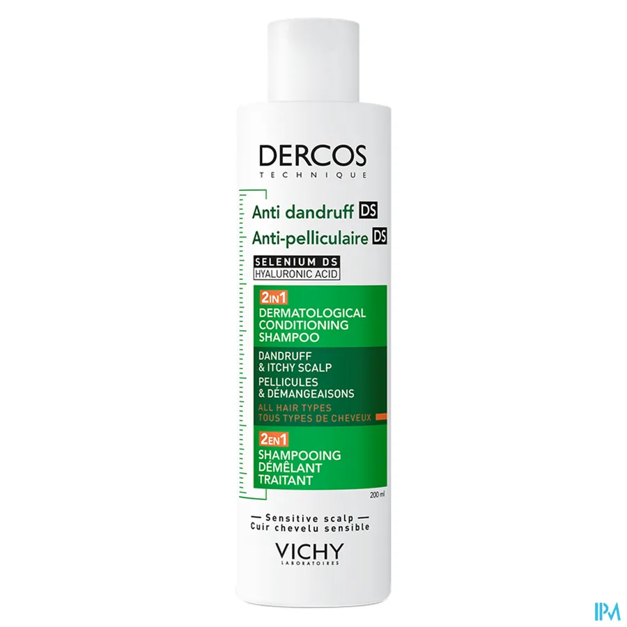 packshot van Vichy Dercos Anti-Roos DS 2-in-1 Shampoo & Conditioner 200 ml