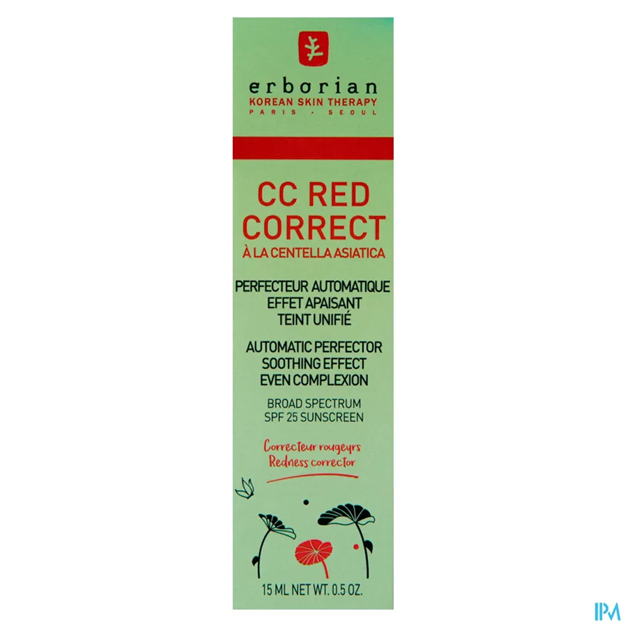packshot van Erborian CC Red Correct SPF 25 15 ml