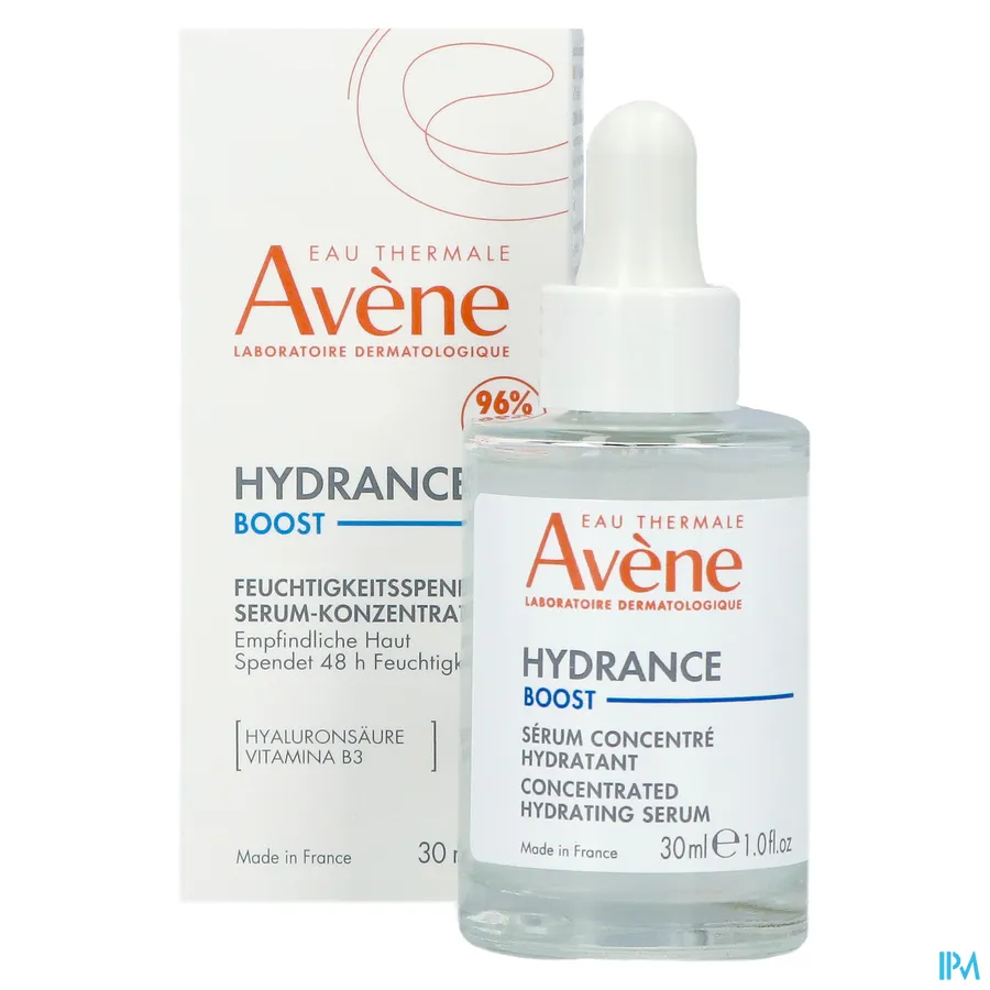 packshot van Avène Hydrance Boost Hydraterend Serum 30 ml