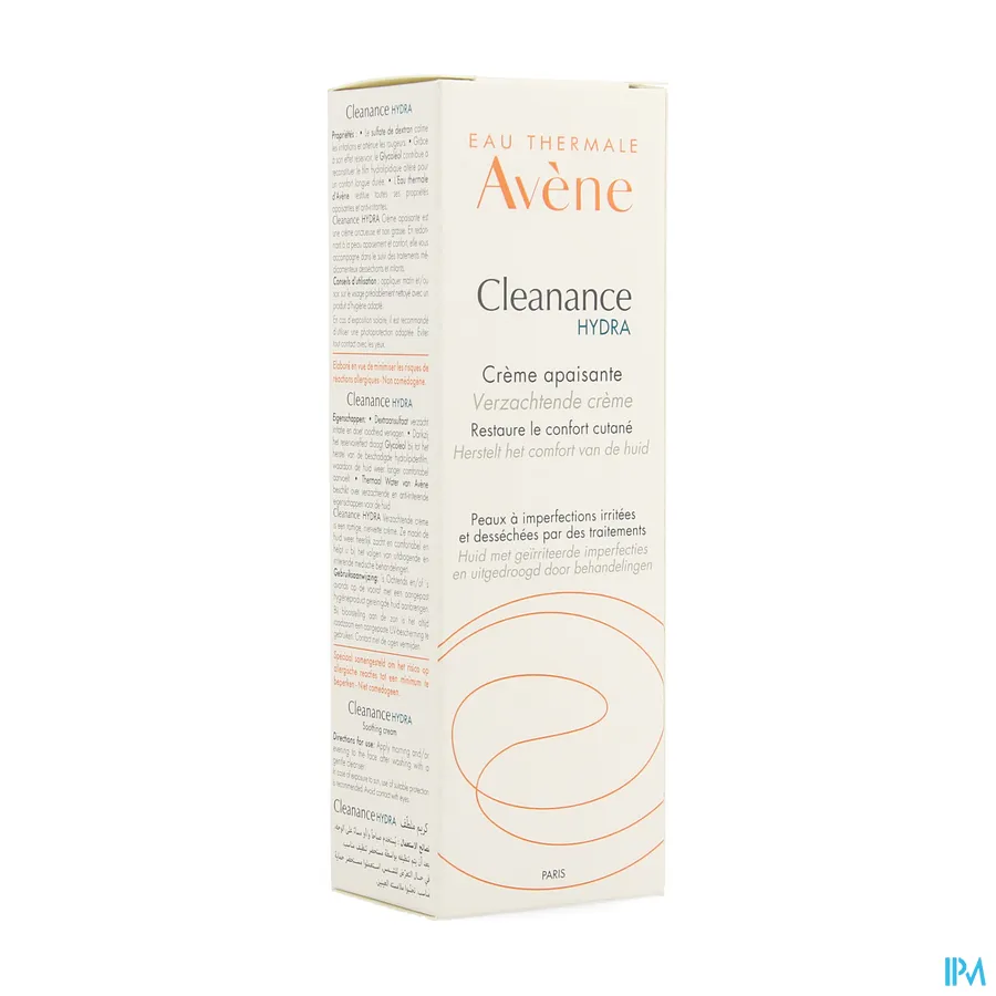 packshot van Avène Cleanance Hydra Kalmerende Crème 40 ml