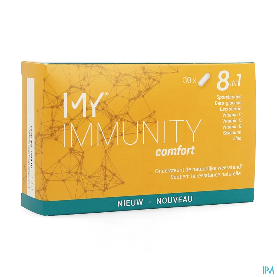 packshot van My Immunity Comfort voor Ondersteuning van de Natuurlijke Weerstand 8-in-1 30 Capsules