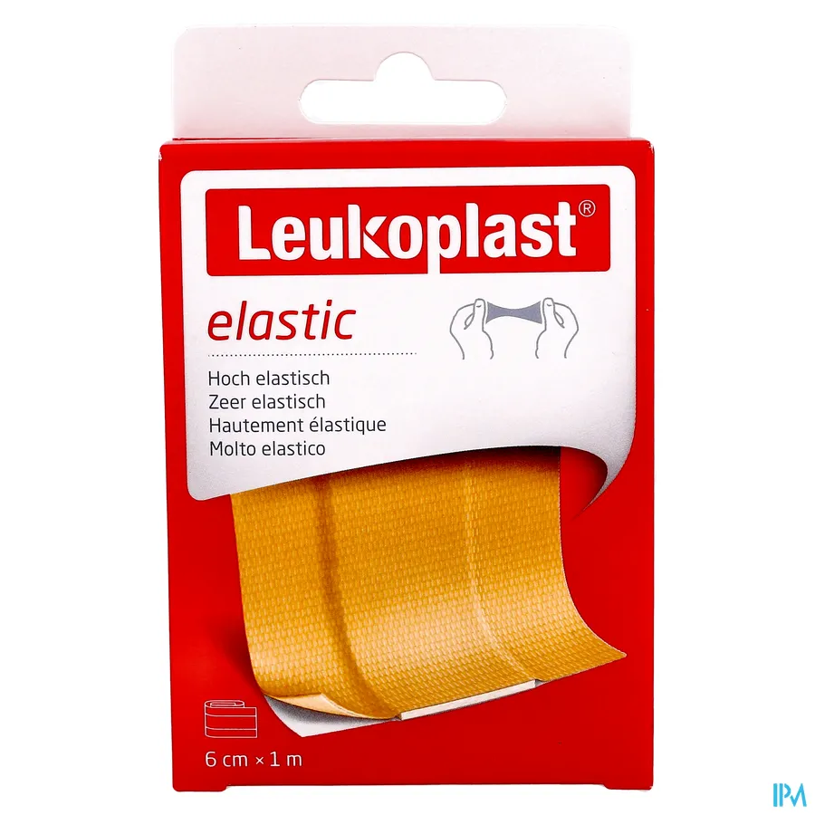 packshot van Leukoplast Elastic 6 cm x 1 m 1 stuk