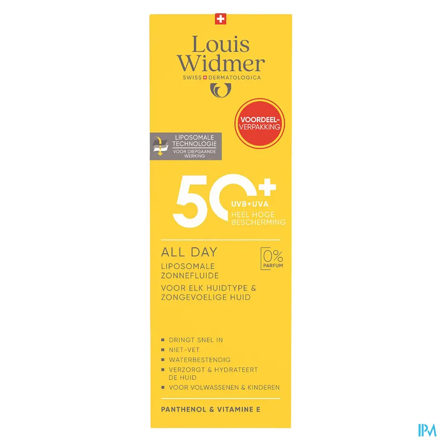 packshot van Widmer All Day 50+ Value Pack Zonder Parfum 200 ml