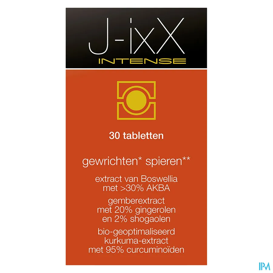 packshot van J-IxX Intense voor Gewrichten en Spieren 30 Tabletten