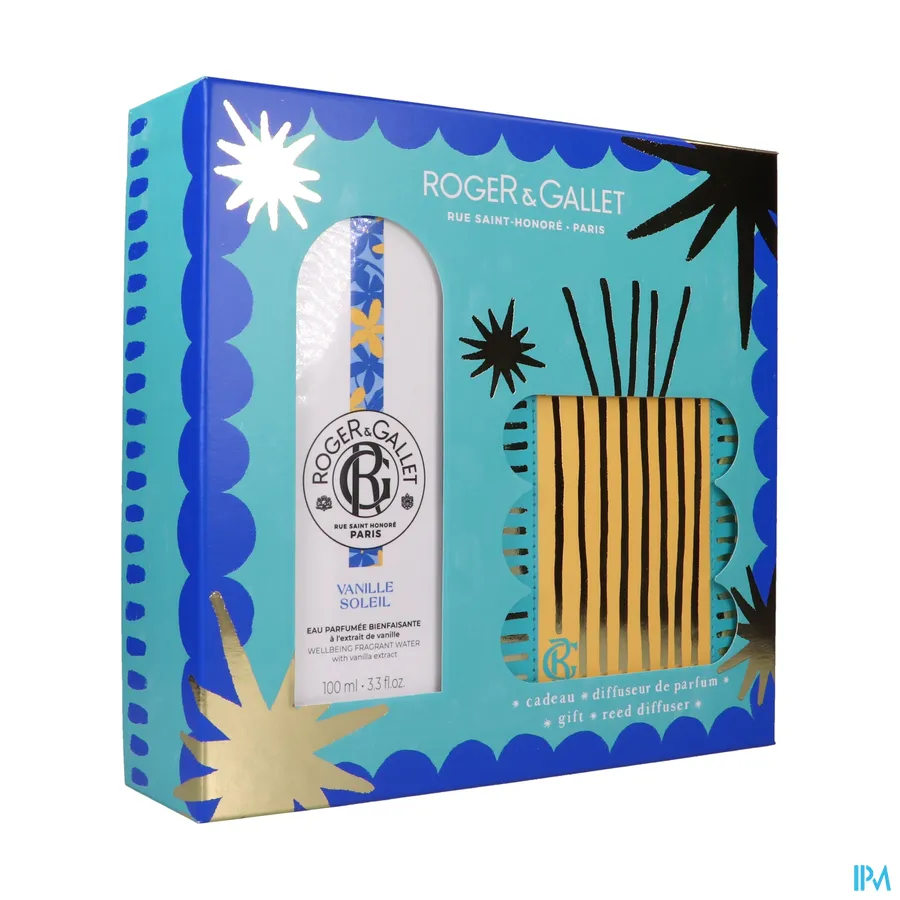 packshot van Roger & gallet Kerstset Vanille Sol. 100ml+diff