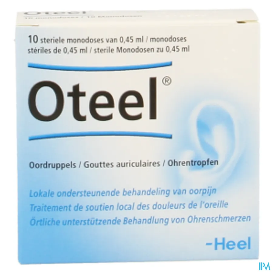 packshot van Heel Oteel Oordruppels Monodosis 10 x 0,45 ml