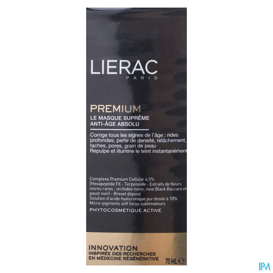 packshot van Lierac Premium Le Masque Suprême Anti-Âge Absolu Superieur Masker met Absoluut Anti-Ageing Effect Tube 75 ml