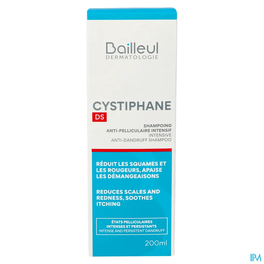 packshot van Cystiphane DS Intensieve Antiroosshampoo 200 ml