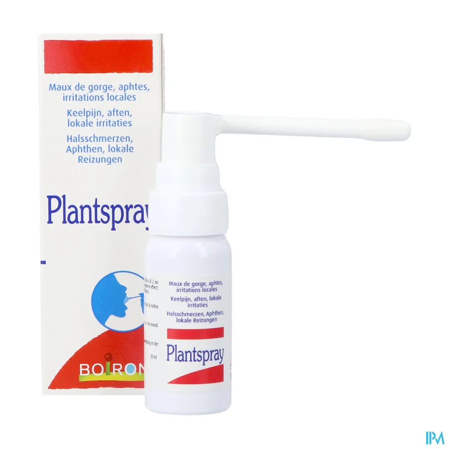 productshot van Plantspray voor Keelpijn, Aften en Lokale Irritaties 20 ml
