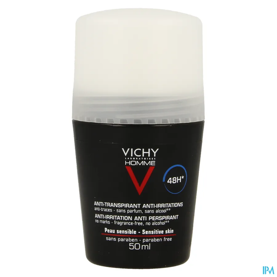 packshot van Vichy Homme Deodorant Roller Anti-Transpiratie 48 uur 50 ml