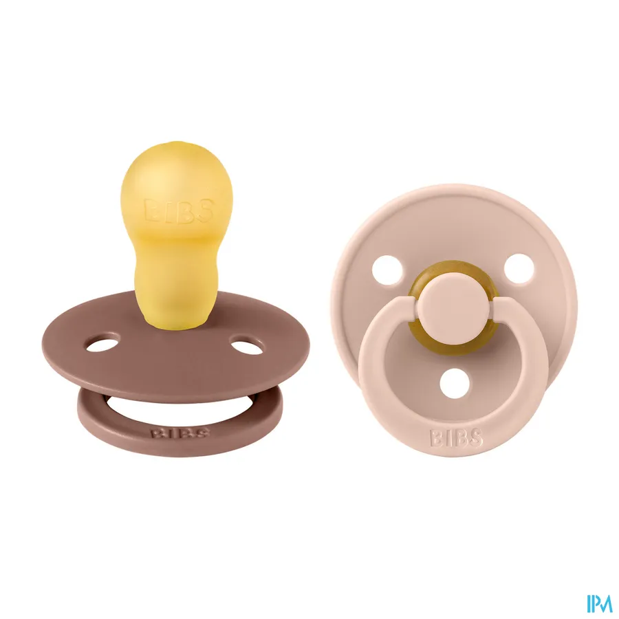productshot van Bibs Fopspeen Duo Woodchuck/Blush 18+ 2 stuks