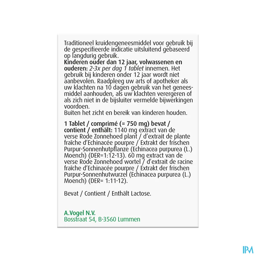 packshot van A. Vogel Echinaforcemed Tabletten 30 tabletten