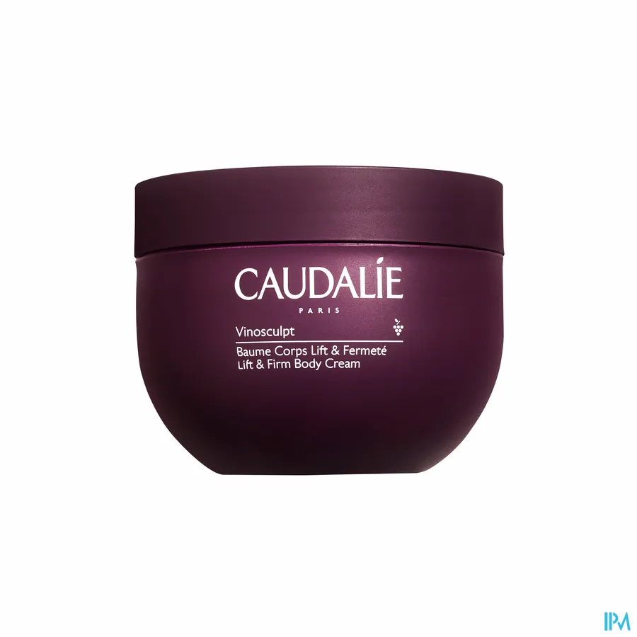 packshot van Caudalie Vinosculpt Lift en Firm Lichaamsbalsem voor Armen, Buste, Buik en Billen Pot 250 ml