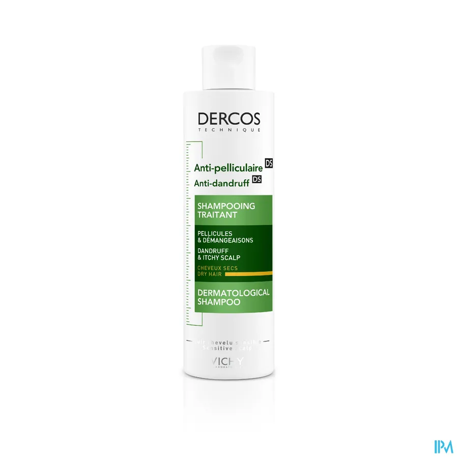 productshot van Vichy Dercos Antiroosshampoo Droog Haar 200 ml